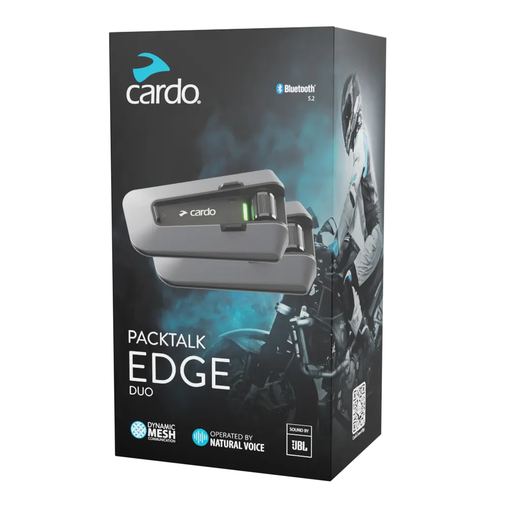 Cardo Packtalk Edge – Motorrad Mesh Intercom mit Air-Mount