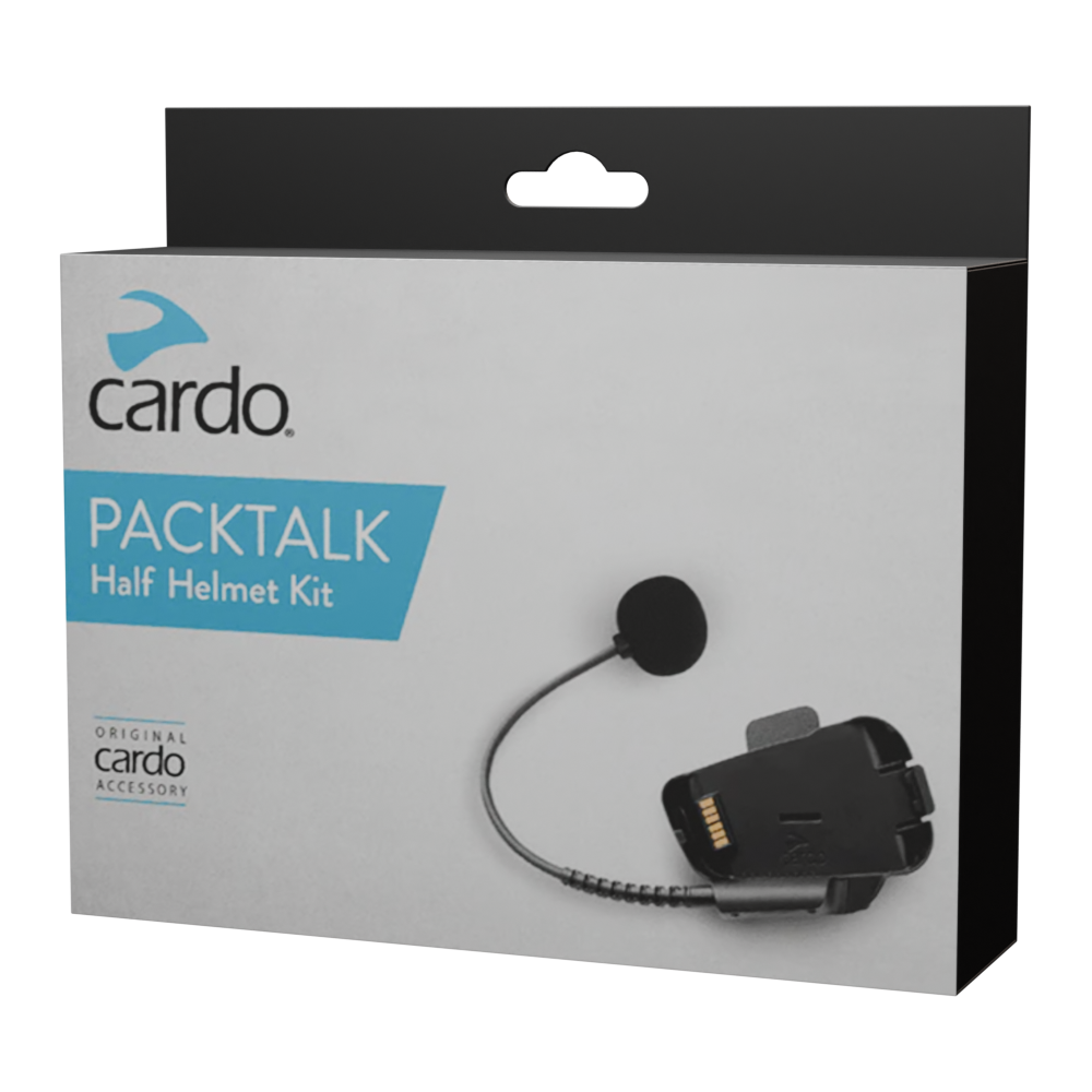 Cardo Packtalk Bold/Black Half Helmet Kit – Set für Jet- & Halbschalenhelme
