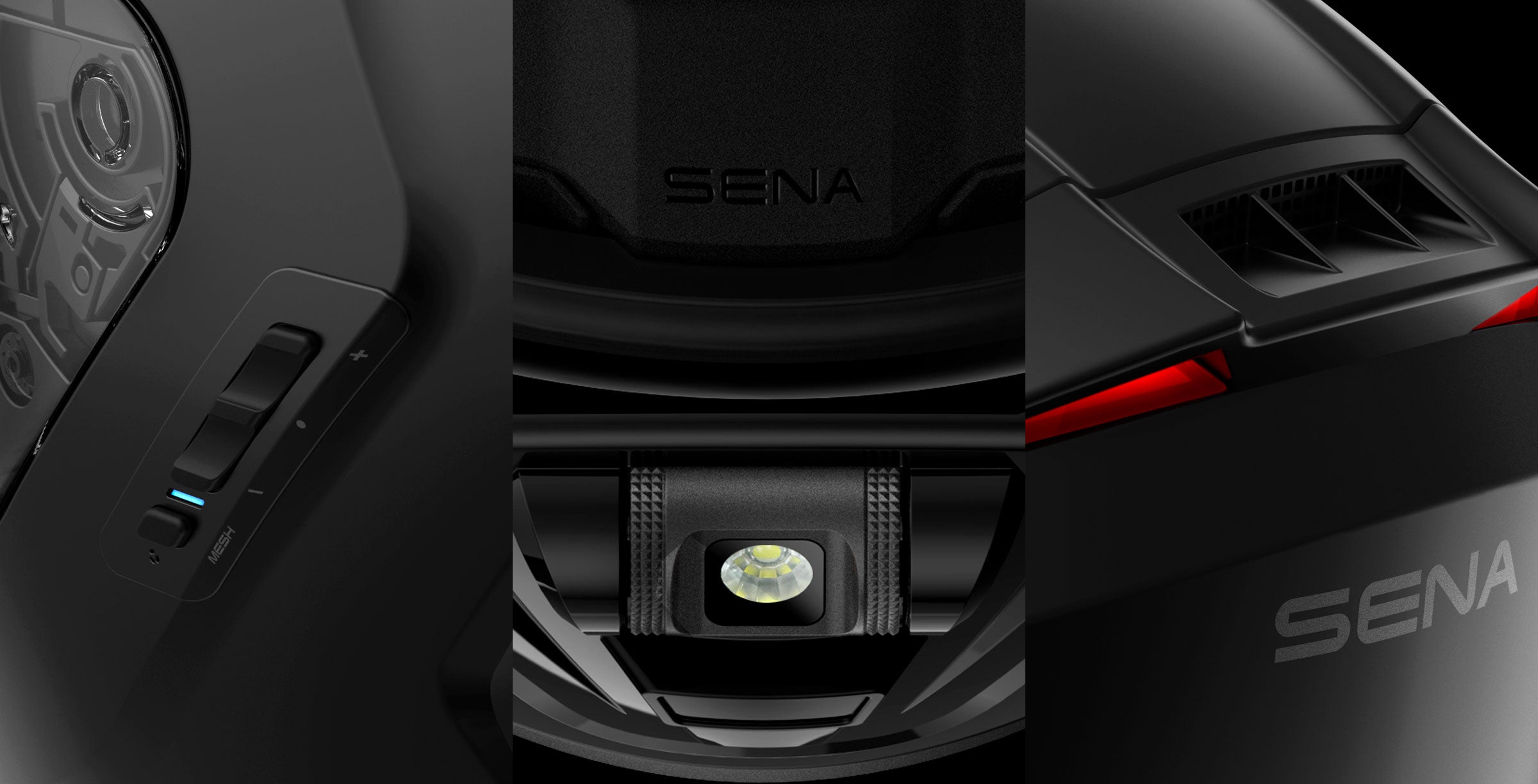 Sena Phantom Camera – Smart-Integralhelm mit integrierter Kamera, Mesh 3.0 & Wave Intercom