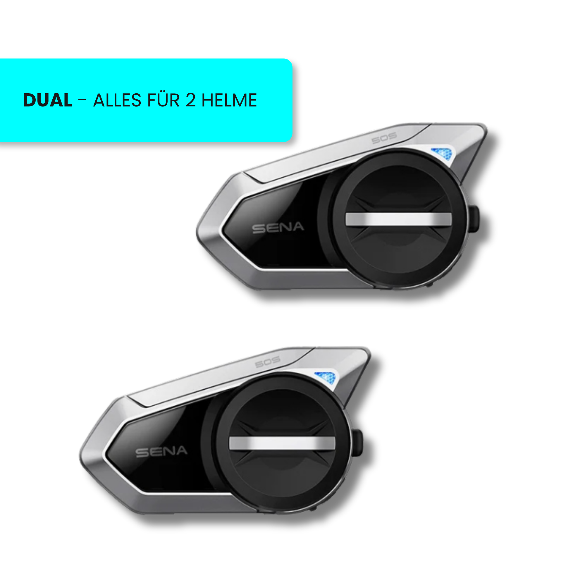 Sena 50S – Motorrad Mesh 3.0 Intercom mit Harman Kardon Sound & Jog-Dial