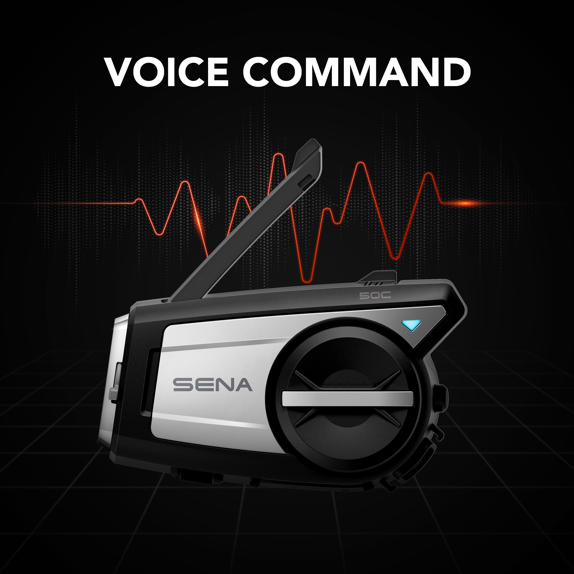 Sena 50C – Motorrad Mesh 3.0 Intercom mit integrierter 4K Kamera & Harman Kardon