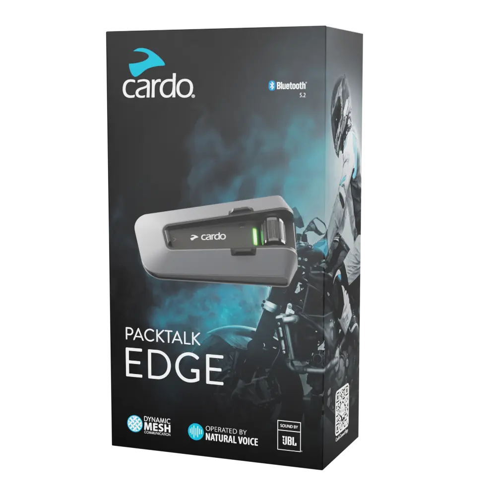 Cardo Packtalk Edge – Motorrad Mesh Intercom mit Air-Mount