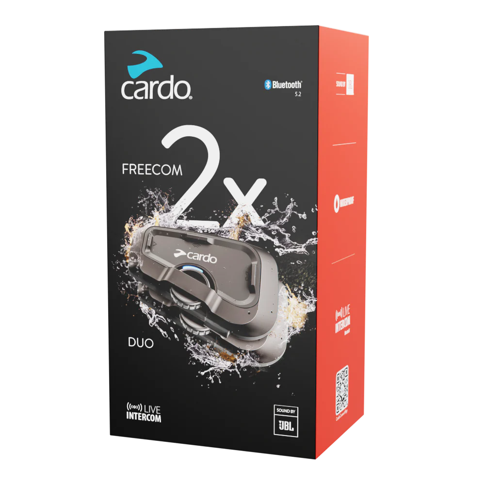 Cardo Freecom 2X – Motorrad Bluetooth Intercom mit JBL Sound