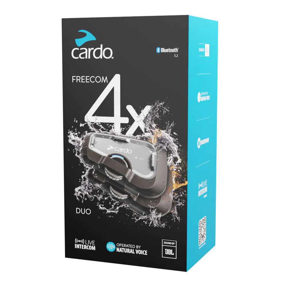Cardo Freecom 4X – Motorrad Bluetooth Intercom für Gruppen bis 4 Fahrer