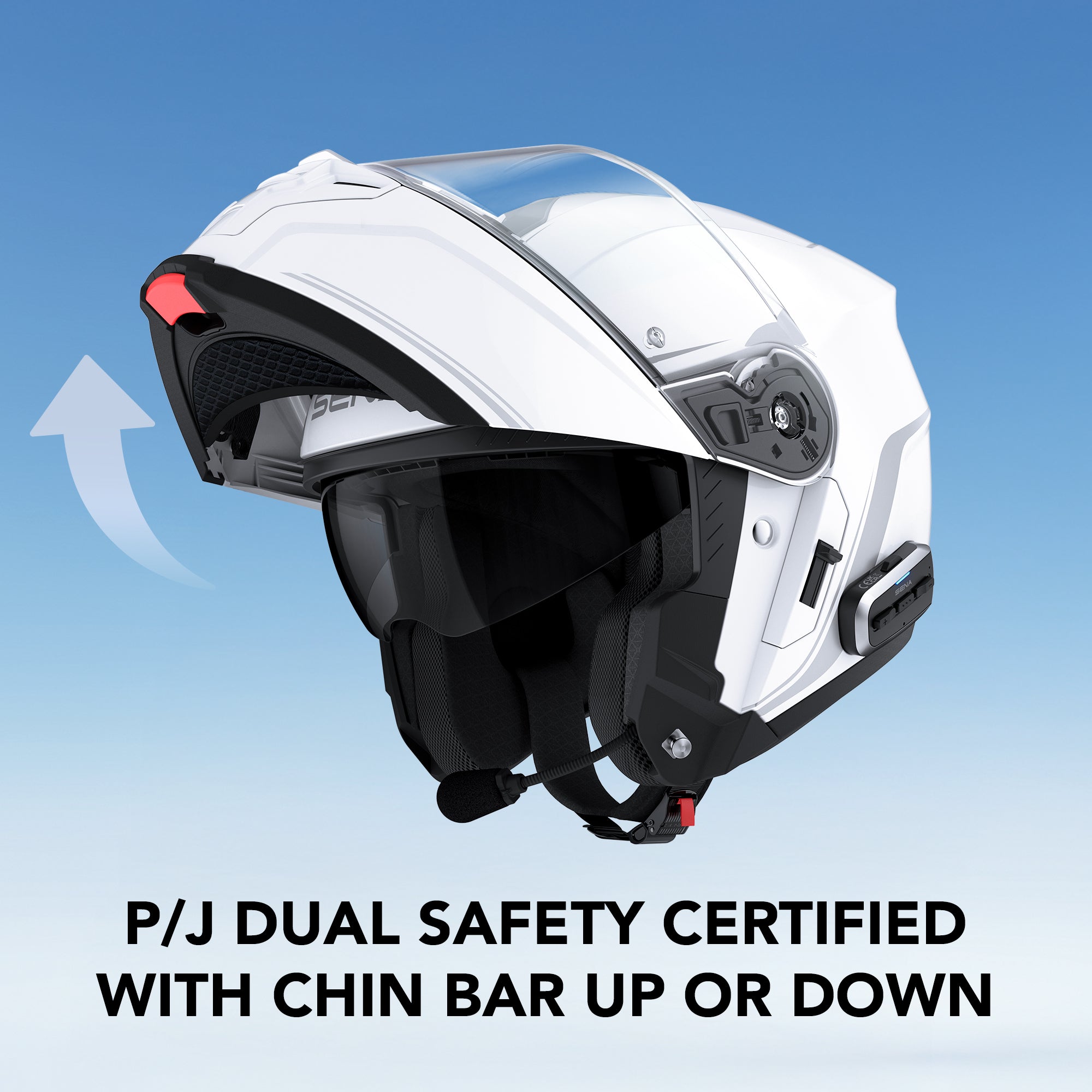 Sena Outrush 2 – Klapphelm mit Mesh 3.0, Wave Intercom & 20h Akku