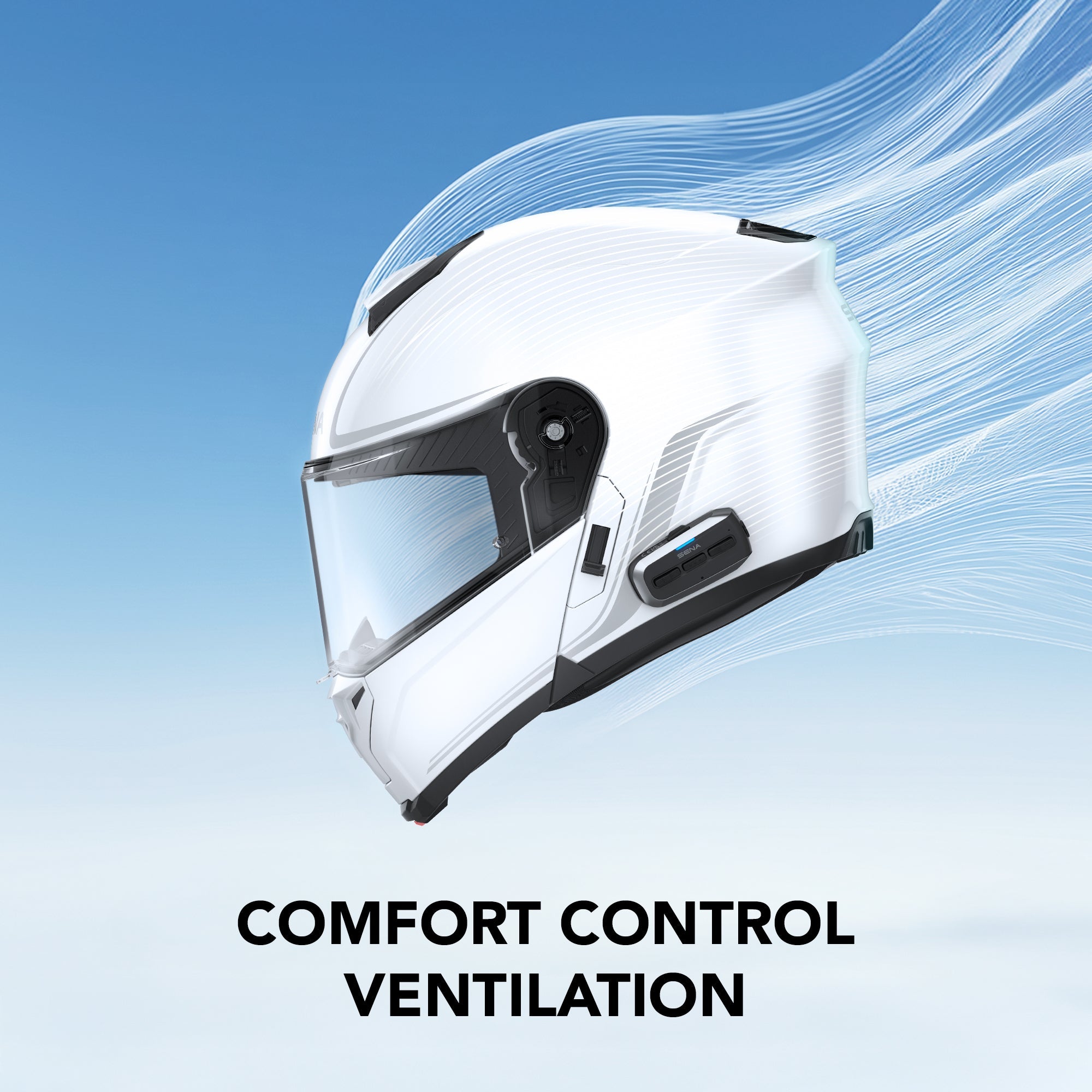 Sena Outrush 2 – Klapphelm mit Mesh 3.0, Wave Intercom & 20h Akku