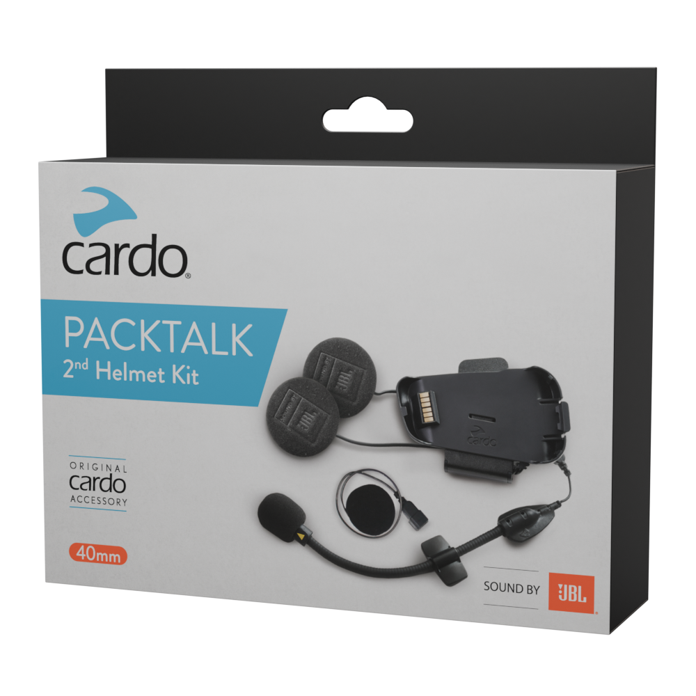 Cardo Packtalk Bold/Black 2nd Helmet Kit – Zweites Helm-Set